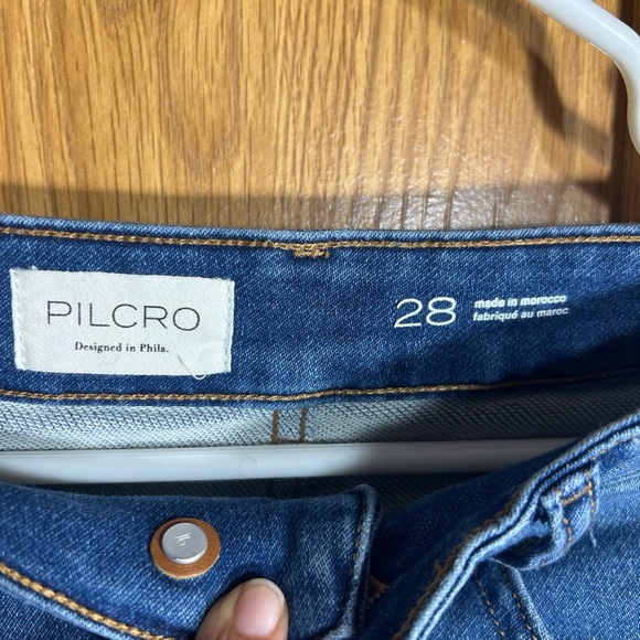 Pilcro Blue Wide Leg Jeans - Picture 4 of 4